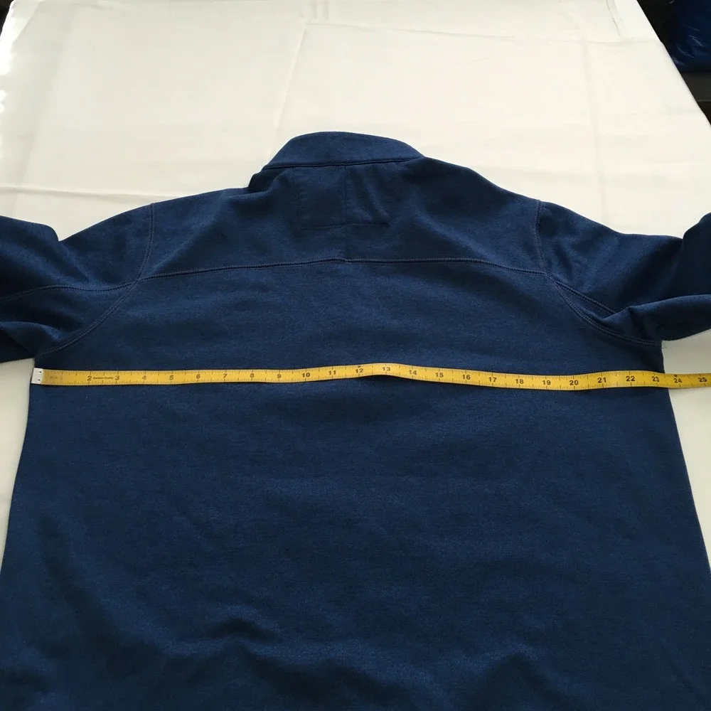 Nike Golf Quarter Zip Pullover Mens Large Blue Performance Fleece